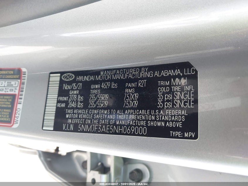 2022 HYUNDAI TUCSON SEL - 5NMJF3AE5NH069000