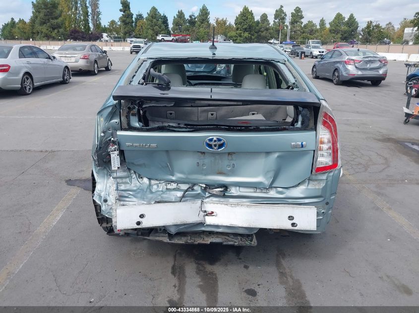 2012 Toyota Prius Three VIN: JTDKN3DU4C5440450 Lot: 43334868