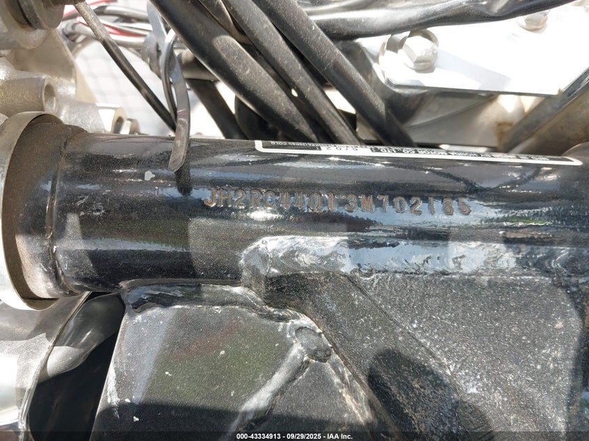 2003 Honda Vt750 Dc VIN: JH2RC44013M702185 Lot: 43334913