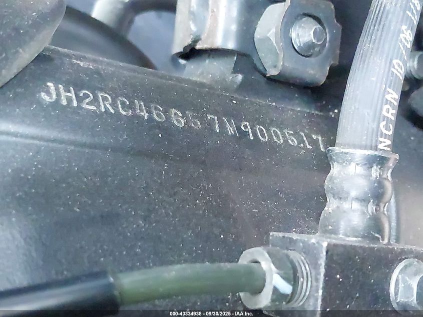 2007 Honda Vfr800 VIN: JH2RC46657M900517 Lot: 43334938