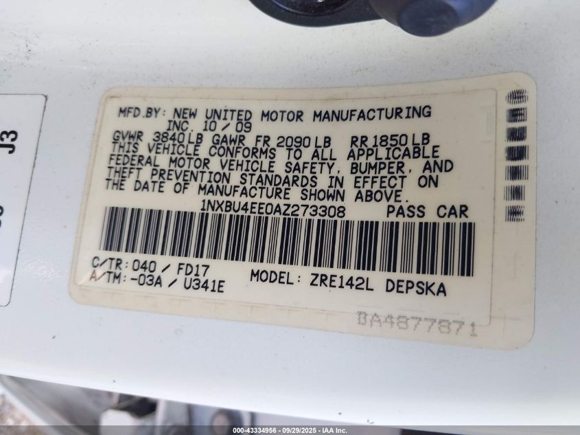 2007 Toyota Corolla Le VIN: 1NXBR32E37Z936413 Lot: 43334956