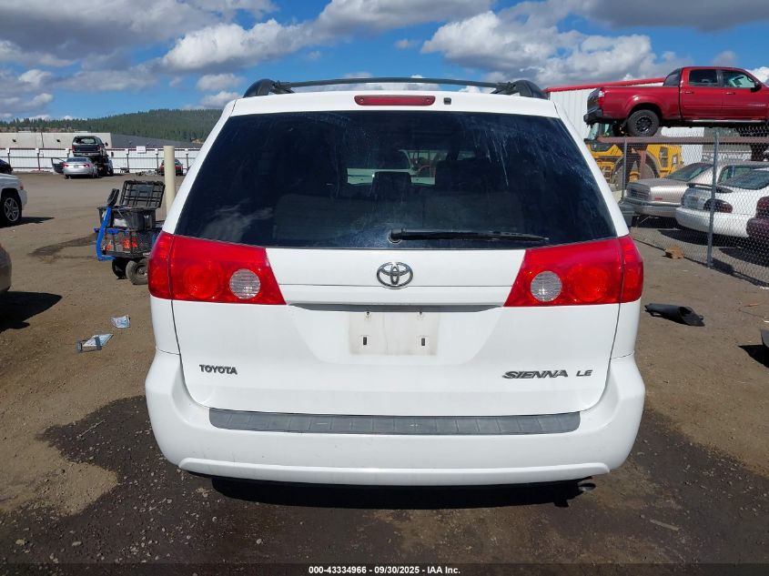 2008 Toyota Sienna Le VIN: 5TDZK23C48S195693 Lot: 43334966