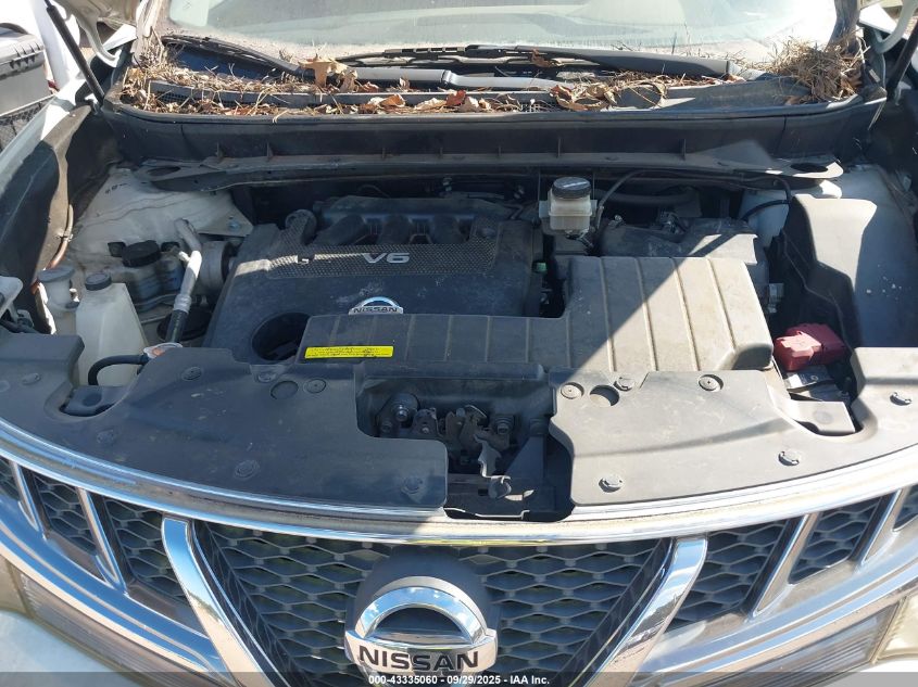 2011 Nissan Murano Sv VIN: JN8AZ1MU3BW059352 Lot: 43335060