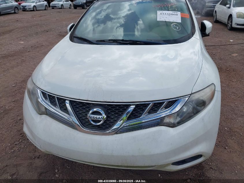 2011 Nissan Murano Sv VIN: JN8AZ1MU3BW059352 Lot: 43335060
