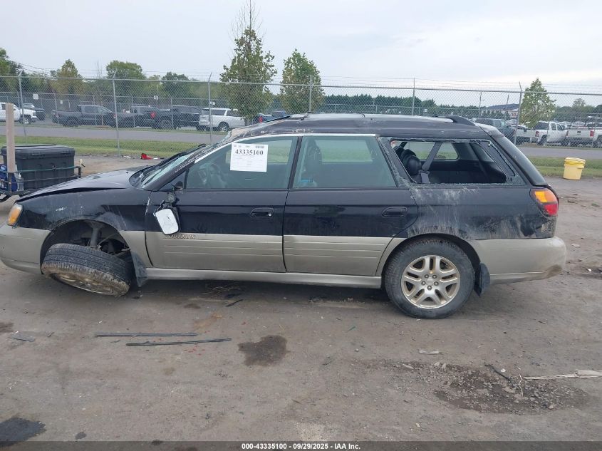 2000 Subaru Outback Limited VIN: 4S3BH6861Y6668914 Lot: 43335100