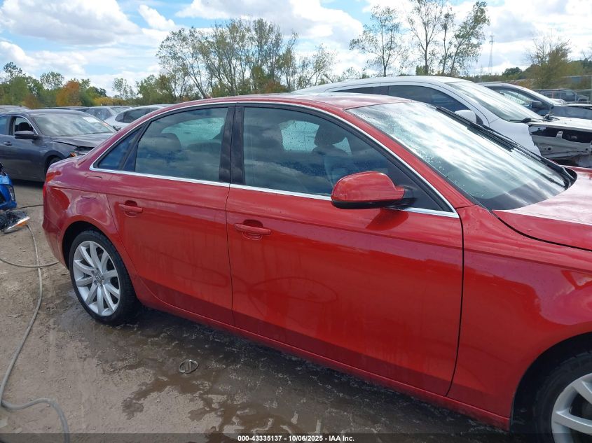2013 Audi A4 2.0T Premium VIN: WAUKFAFL3DN034986 Lot: 43335137