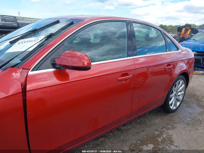 2013 Audi A4 2.0T Premium VIN: WAUKFAFL3DN034986 Lot: 43335137