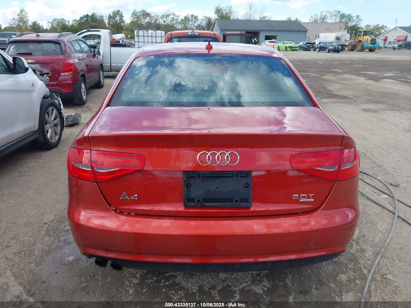 2013 Audi A4 2.0T Premium VIN: WAUKFAFL3DN034986 Lot: 43335137