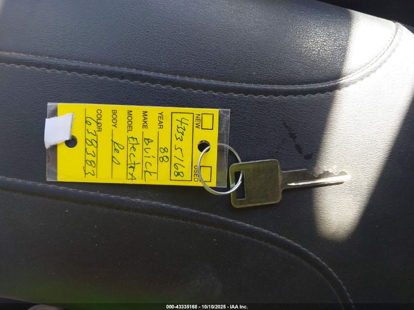 1988 Buick Electra T-Type VIN: 1G4CF51C7J1638383 Lot: 43335168