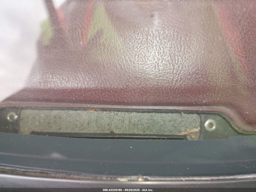 1988 Buick Electra T-Type VIN: 1G4CF51C7J1638383 Lot: 43335168