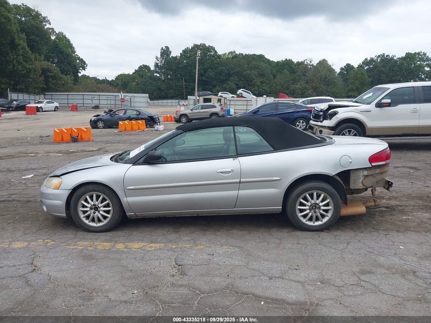 2001 Chrysler Sebring Lxi VIN: 1C3EL55UX1N500410 Lot: 43335218