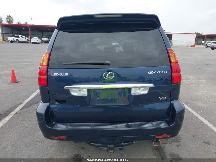 2005 Lexus Gx 470 VIN: JTJBT20X250070421 Lot: 43335304