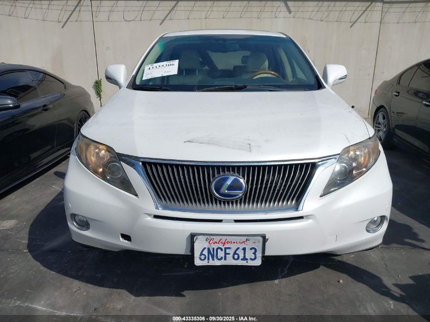 2010 Lexus Rx 450H VIN: JTJZB1BA3A2402675 Lot: 43335306