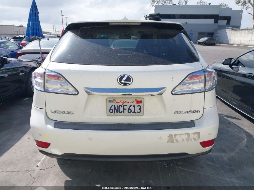 2010 Lexus Rx 450H VIN: JTJZB1BA3A2402675 Lot: 43335306