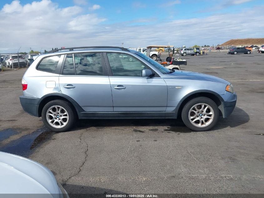 2004 BMW X3 2.5I VIN: WBXPA73424WB24797 Lot: 43335313