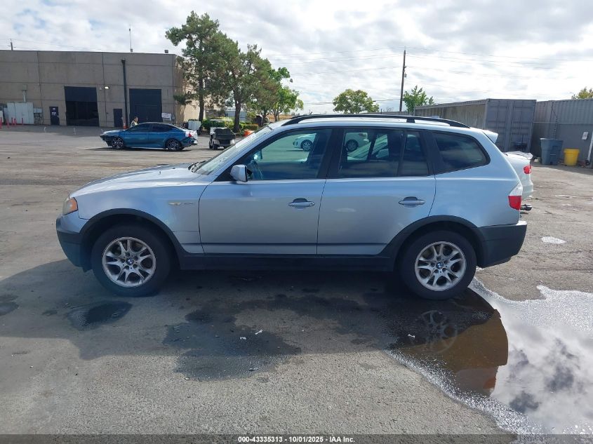 2004 BMW X3 2.5I VIN: WBXPA73424WB24797 Lot: 43335313