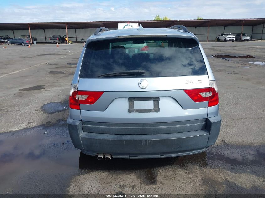 2004 BMW X3 2.5I VIN: WBXPA73424WB24797 Lot: 43335313