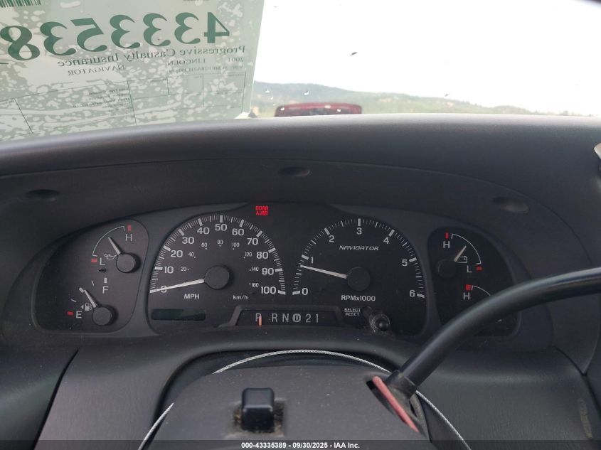 2001 Lincoln Navigator VIN: 5LMFU28A21LJ03548 Lot: 43335389