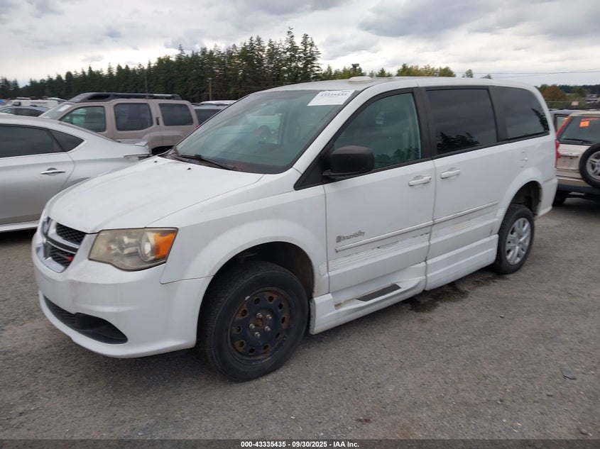 2014 DODGE GRAND CARAVAN SE 2C7WDGBG6ER432335