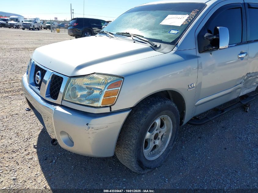2004 Nissan Titan Se VIN: 1N6AA07A74N588341 Lot: 43335447