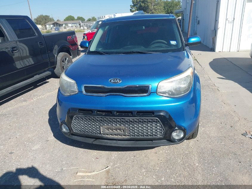 2016 Kia Soul + VIN: KNDJP3A5XG7345971 Lot: 43335449
