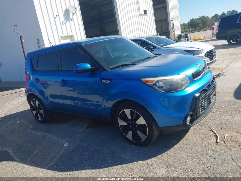 2016 Kia Soul + VIN: KNDJP3A5XG7345971 Lot: 43335449