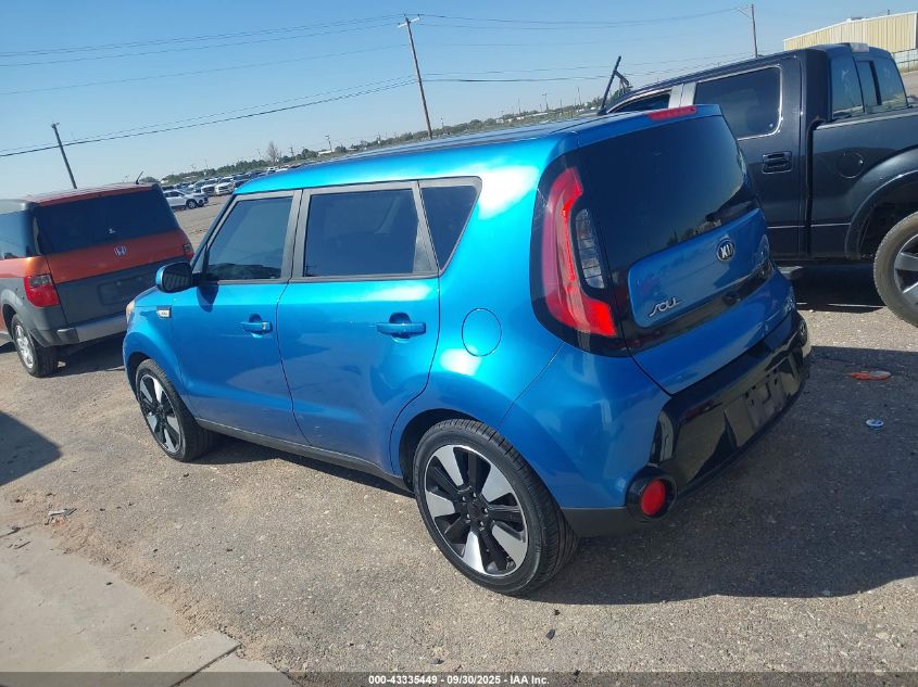 2016 Kia Soul + VIN: KNDJP3A5XG7345971 Lot: 43335449