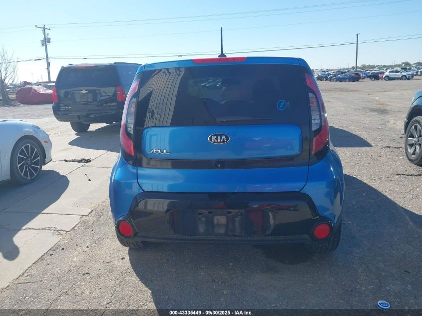2016 Kia Soul + VIN: KNDJP3A5XG7345971 Lot: 43335449