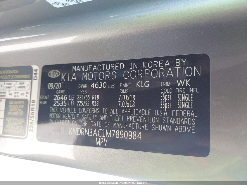 2021 KIA SPORTAGE EX - KNDPN3AC1M7890984