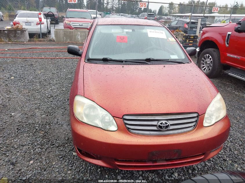 2004 Toyota Corolla Ce VIN: 1NXBR32E34Z317774 Lot: 43335538
