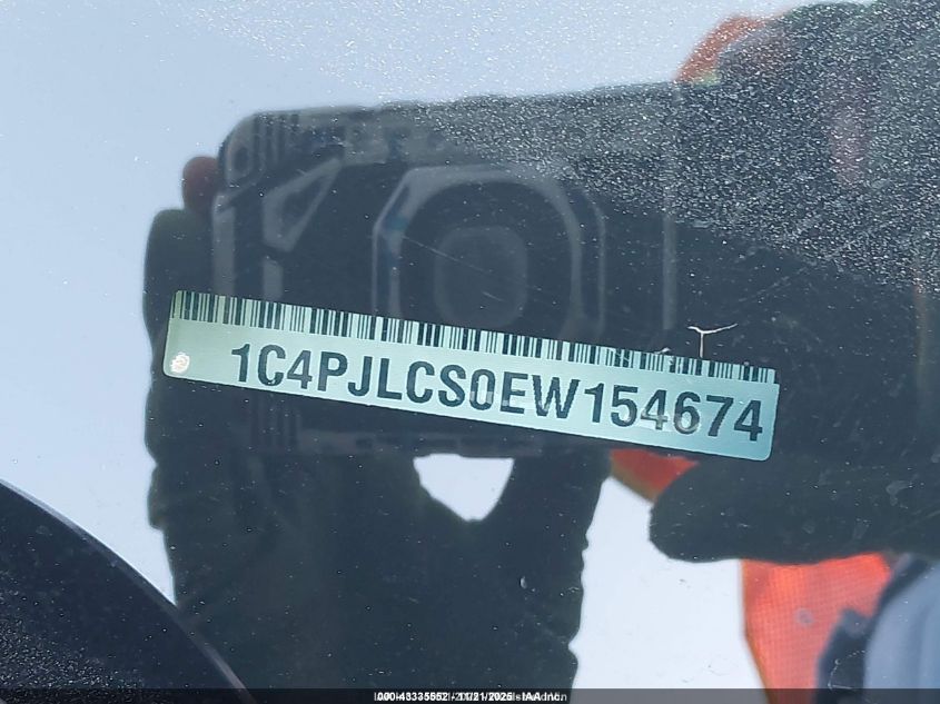 2014 Jeep Cherokee Latitude VIN: 1C4PJLCS0EW154674 Lot: 43335552