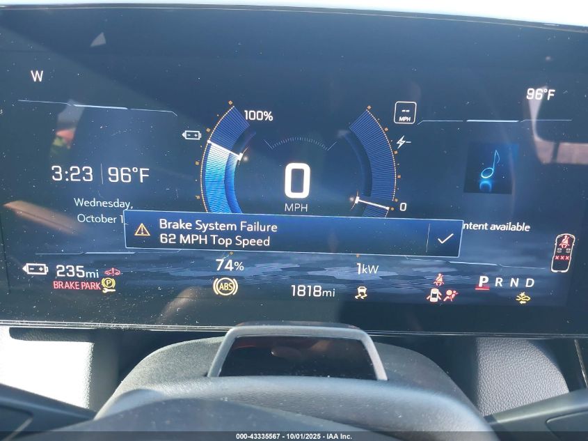 2025 Chevrolet Equinox Ev Rs VIN: 3GN7DSRP3SS252133 Lot: 43335567