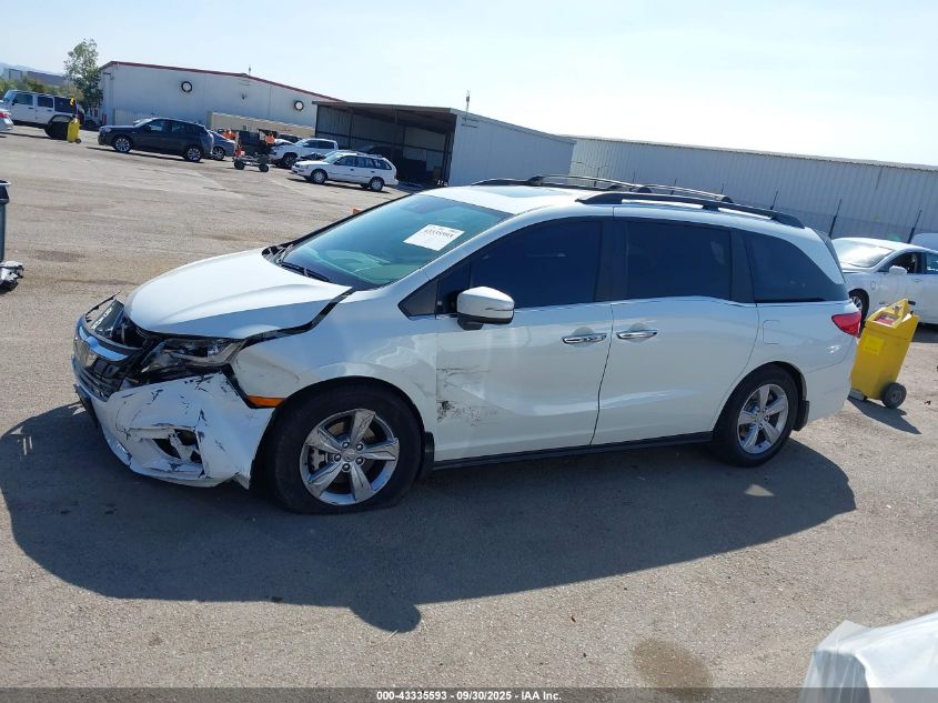 2020 Honda Odyssey Ex-L/Ex-L W/Navi Res VIN: 5FNRL6H77LB053187 Lot: 43335593