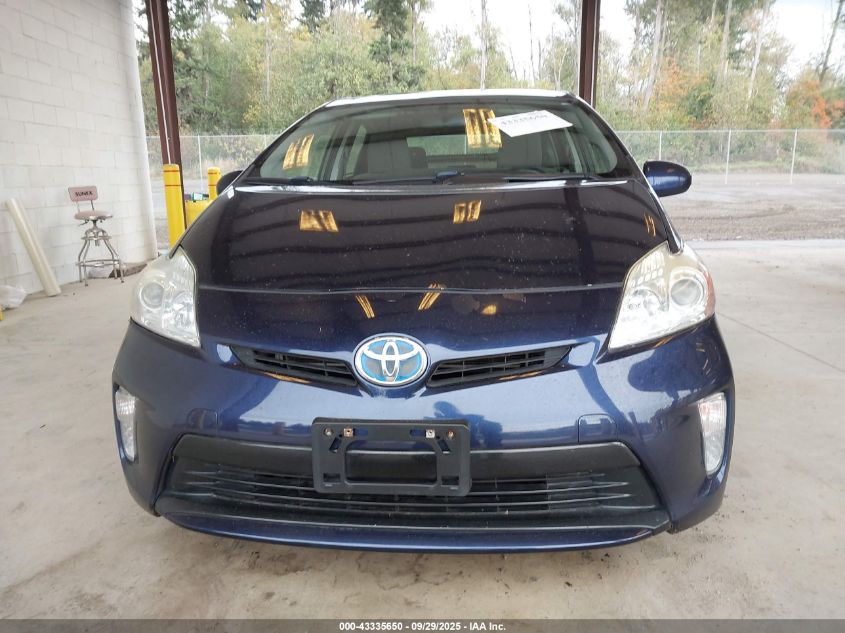 2013 Toyota Prius Three VIN: JTDKN3DU5D1619296 Lot: 43335650