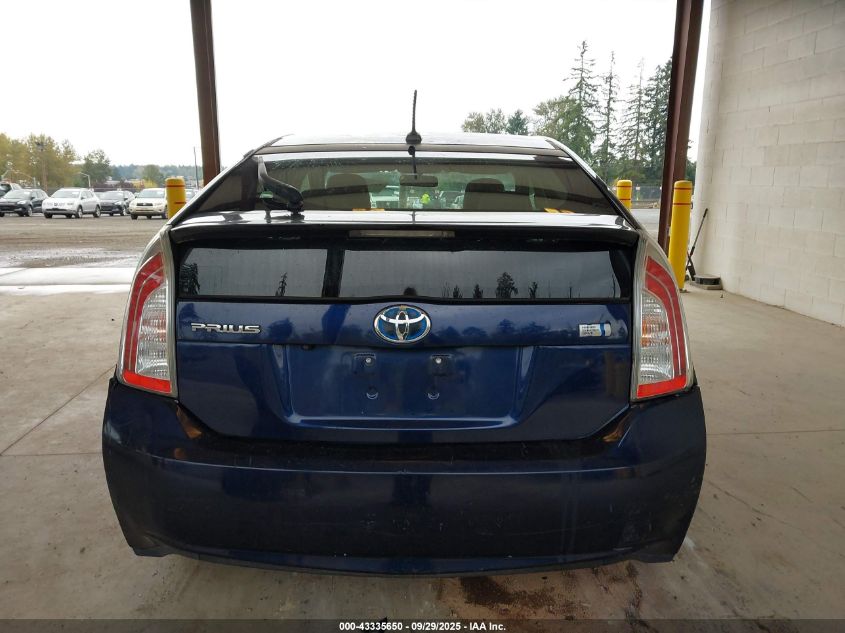 2013 Toyota Prius Three VIN: JTDKN3DU5D1619296 Lot: 43335650