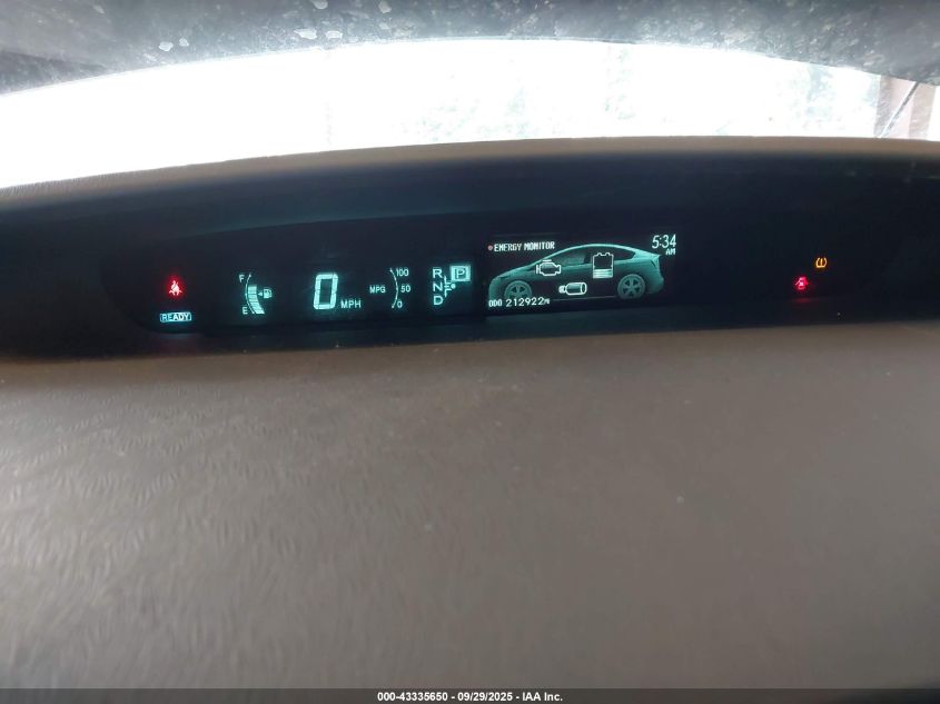 2013 Toyota Prius Three VIN: JTDKN3DU5D1619296 Lot: 43335650