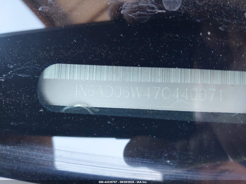 2007 Nissan Frontier Nismo Off Road VIN: 1N6AD06W47C440071 Lot: 43335787