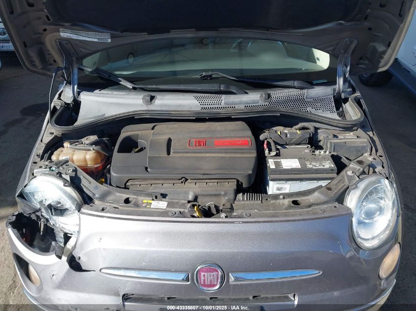 2012 Fiat 500 Lounge VIN: 3C3CFFCR7CT358409 Lot: 43335807