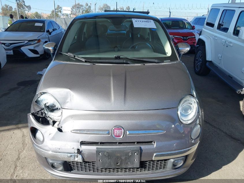 2012 Fiat 500 Lounge VIN: 3C3CFFCR7CT358409 Lot: 43335807