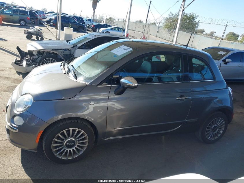 2012 Fiat 500 Lounge VIN: 3C3CFFCR7CT358409 Lot: 43335807