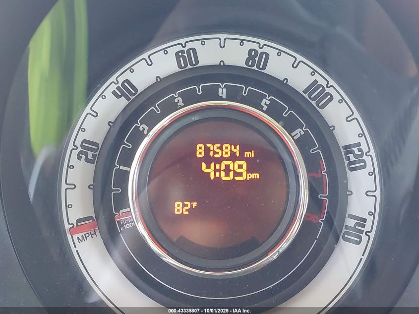 2012 Fiat 500 Lounge VIN: 3C3CFFCR7CT358409 Lot: 43335807