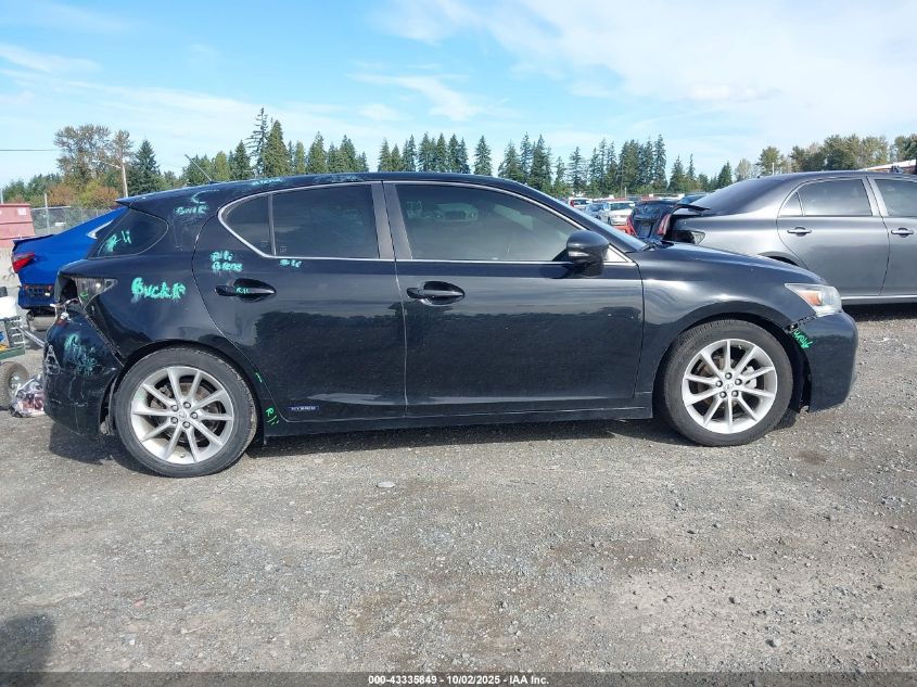 2013 Lexus Ct 200H VIN: JTHKD5BH2D2155218 Lot: 43335849