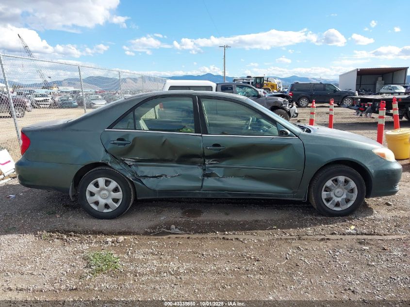 2004 Toyota Camry Le VIN: JTDBE32K540254612 Lot: 43335850