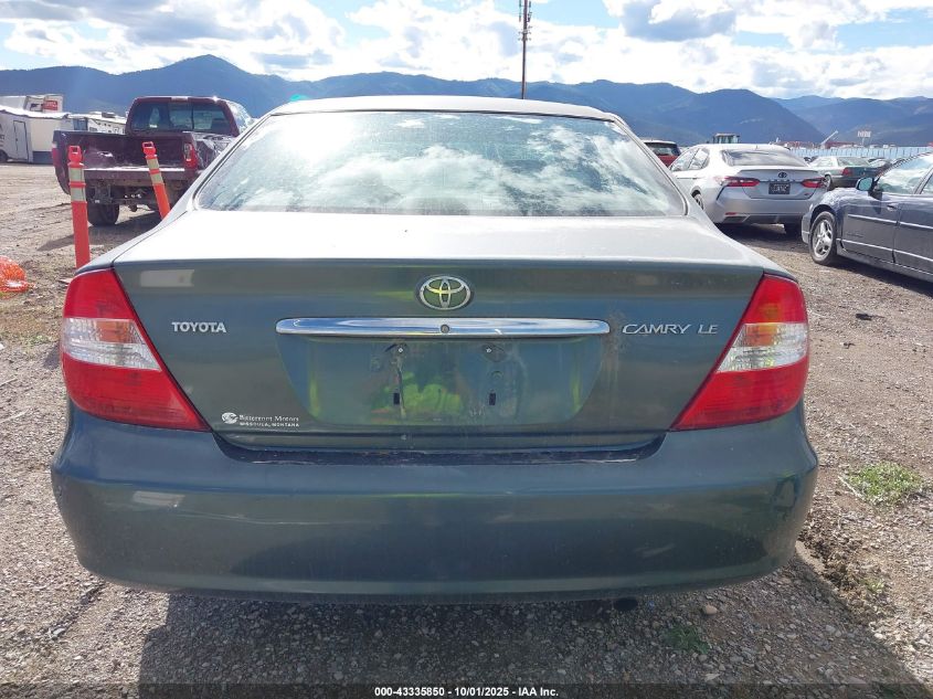 2004 Toyota Camry Le VIN: JTDBE32K540254612 Lot: 43335850