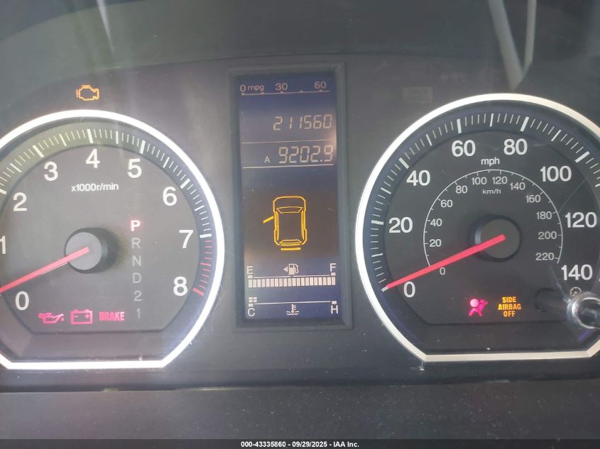 2010 Honda Cr-V Lx VIN: 5J6RE3H39AL045344 Lot: 43335860