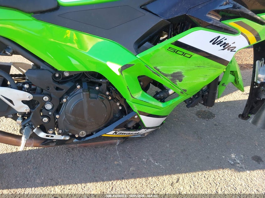 2025 Kawasaki Ex500 H VIN: ML5EXGH1XSDA48220 Lot: 43335873