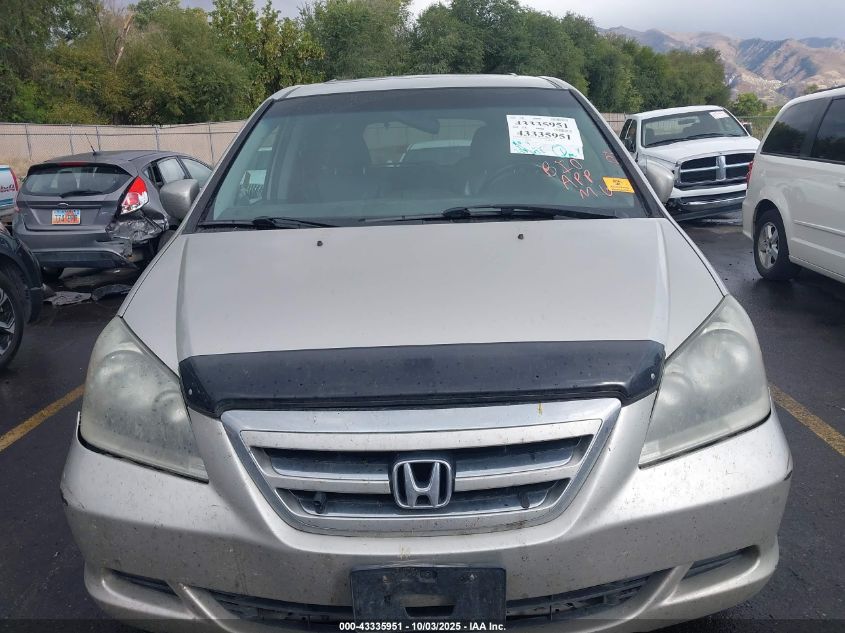 2007 Honda Odyssey Ex-L VIN: 5FNRL38757B401962 Lot: 43335951