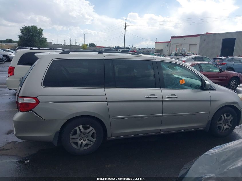 2007 Honda Odyssey Ex-L VIN: 5FNRL38757B401962 Lot: 43335951