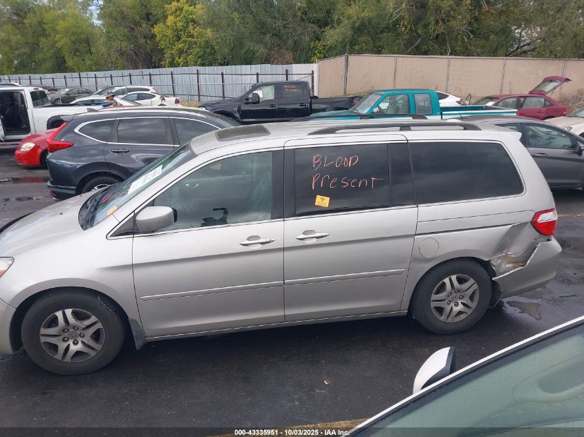 2007 Honda Odyssey Ex-L VIN: 5FNRL38757B401962 Lot: 43335951