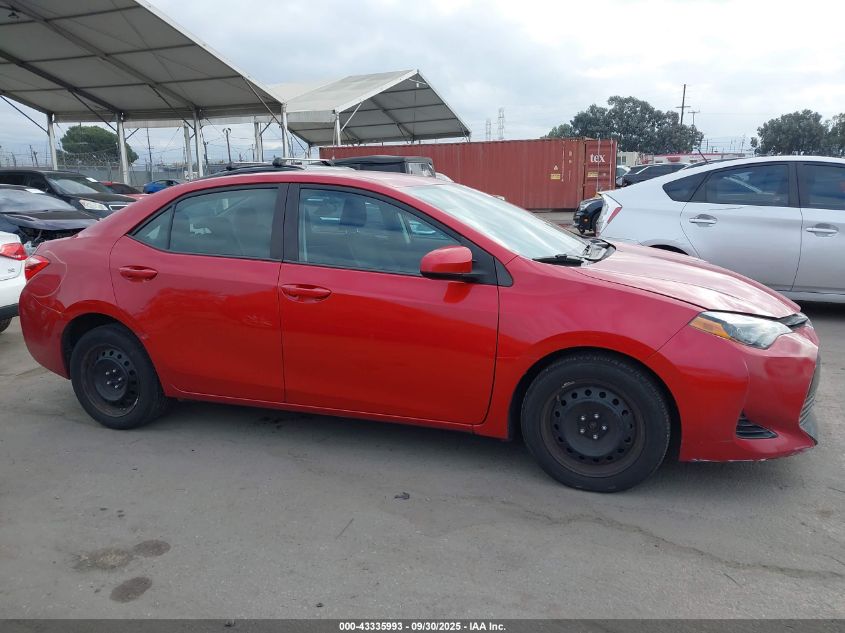 2018 Toyota Corolla Le VIN: 2T1BURHE0JC070543 Lot: 43335993